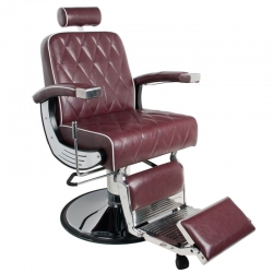 Fotel barberski Gabbiano Imperial bordowy