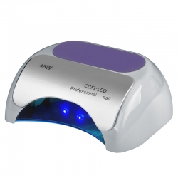 LAMPA PROFESSIONAL 2W1 UV LED+CCFL 48W TIMER+SENSOR SREBRNA TNS