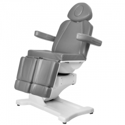 Fotel kosmetyczny do pedicure elektryczny obrotowy Azzurro 869AS 5 silników szary
