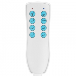 Fotel kosmetyczny elektryczny obrotowy Azzurro 869A 4 silniki szary