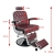 Fotel barberski Gabbiano Imperial bordowy