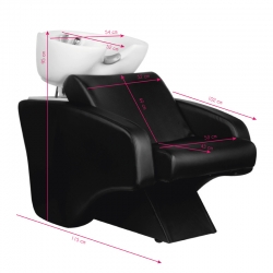 Myjnia fryzjerska Hair System C38 czarna