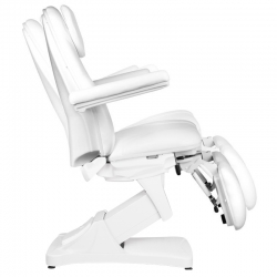 FOTEL KOSMETYCZNY ELEKTR. BASIC 156A PEDI 3 SILN. BIAŁY