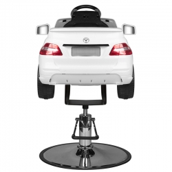 FOTEL FRYZJERSKI DZIECIĘCY SAMOCHODZIK MERC SUV WHITE