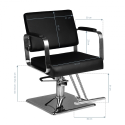 Fotel fryzjerski Hair System HS202 czarny
