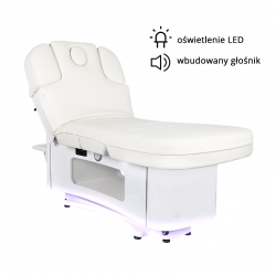 Spa leżanka kosmetyczna Azzurro 379 exclusive 5 siln. biała podgrzewana